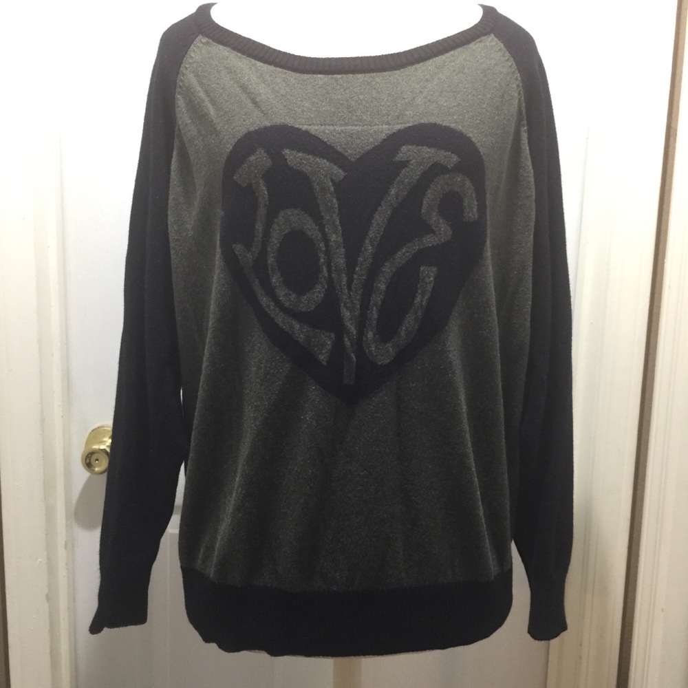 Torrid Black & gray sweater size 2x